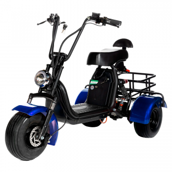 ЭЛЕКТРОСКУТЕР CITYCOCO GT X5 TRIKE 1500W 15AH 48V Синий