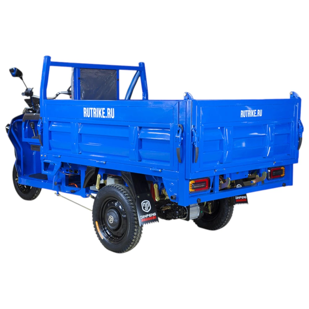Грузовой электротрицикл Rutrike D5 1500 гидравлика (72V1500W) Тёмно-зелёный 5